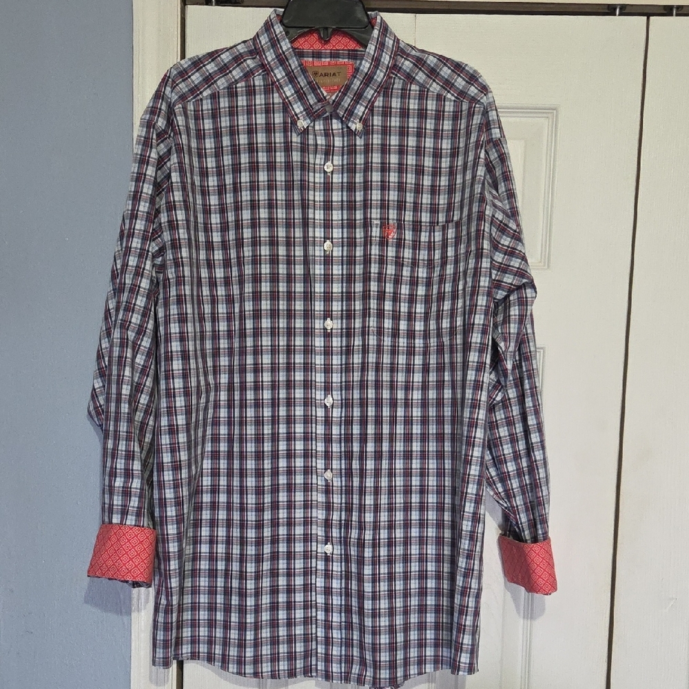 Ariat Men's Plaid Shirt - Wrinkle Free